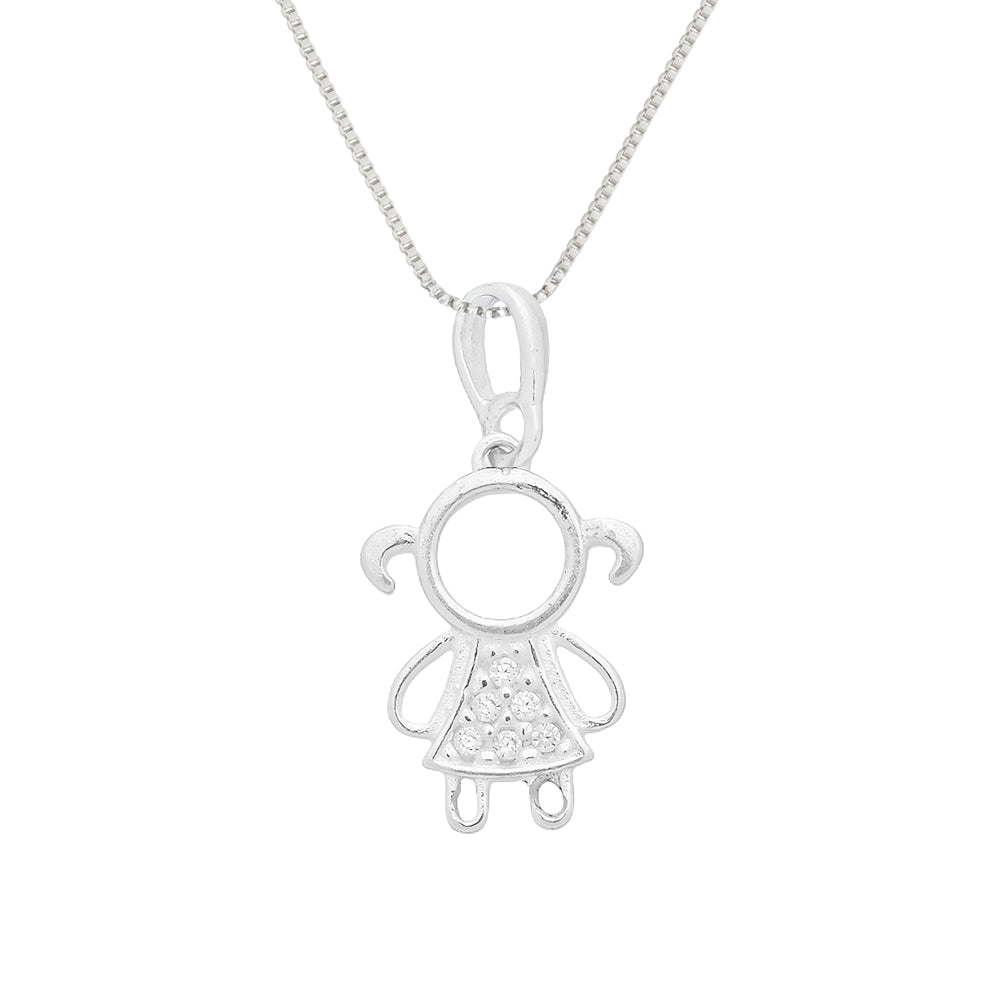 Colar Filha com Zircônia em Prata 925