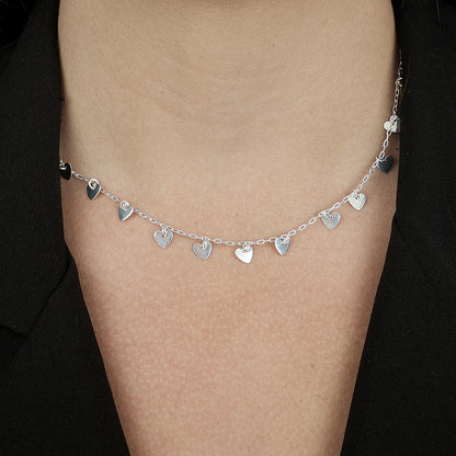 Colar de Corações em Prata 925 - Galeria