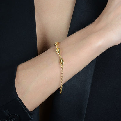 Pulseira Dourada de Búzios - Galeria