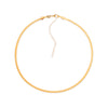 Colar Dourado Chocker de Fita