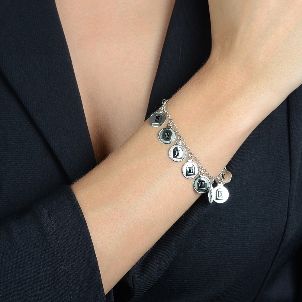 pulseira prateada 10 dez mandamentos - galeria